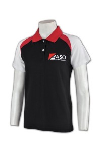 P413 訂製Rugby polo衫 專營女裝欖球波衫公司    黑色